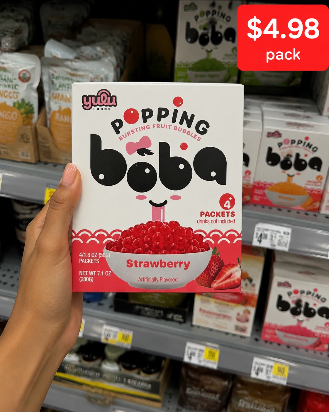 YULU FOODS Popping Boba Strawberry