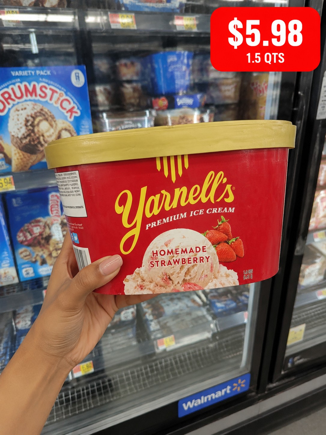 Yarnell's Premium Ice Cream Homemade Strawberry