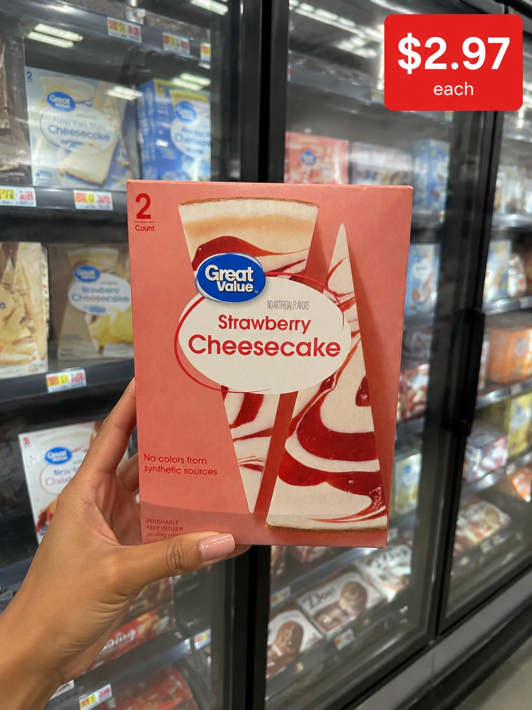 Great Value Strawberry Cheesecake