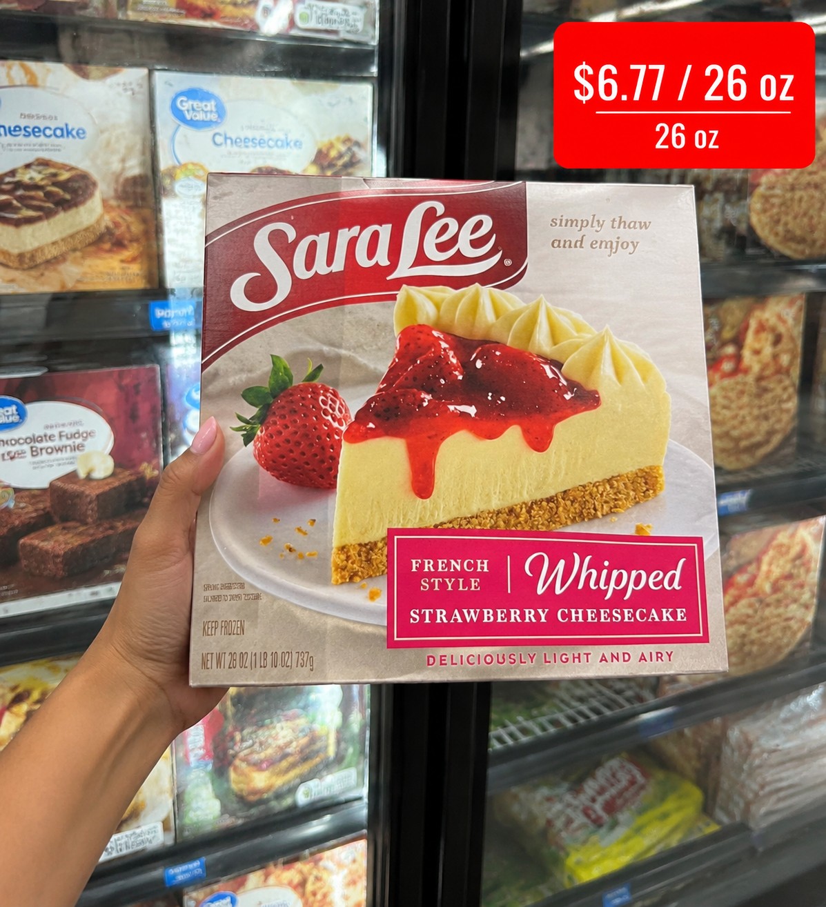 Sara Lee French Style Strawberry Whipped Cheesecake