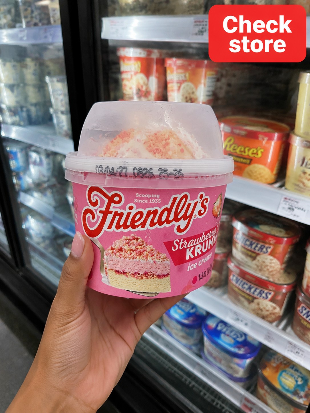 Friendly's Strawberry KRUNCH Ice Cream