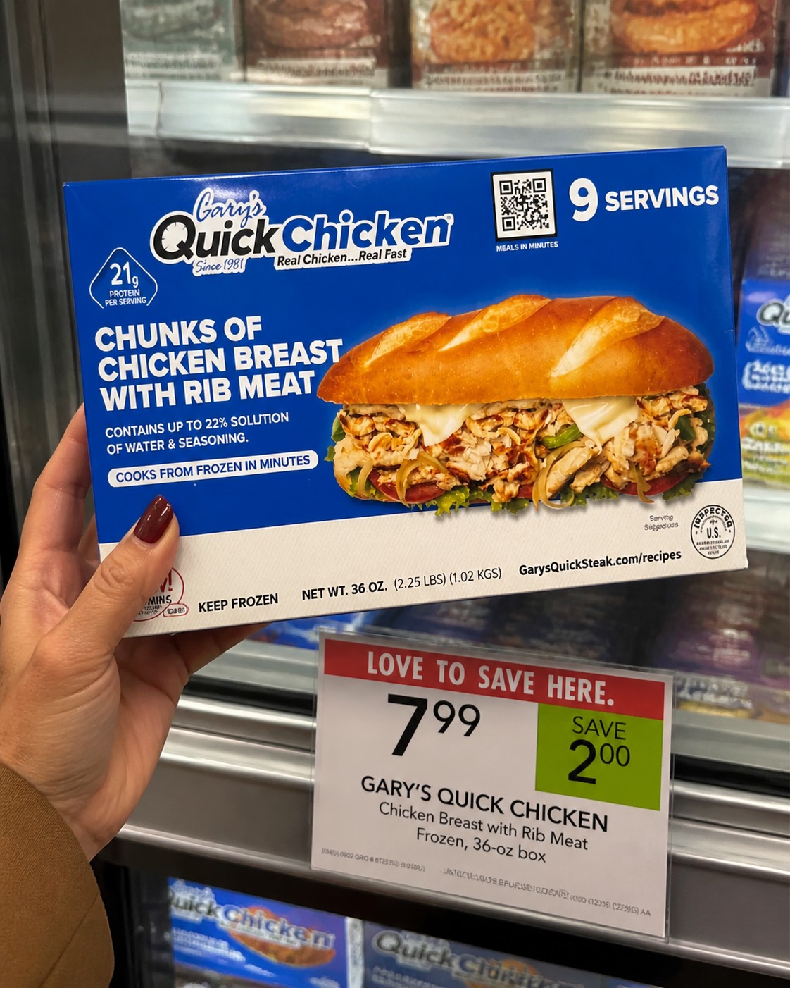 Gary's Quick Chicken CHUNKS OF CHICKEN BREAST WITH RIB MEAT