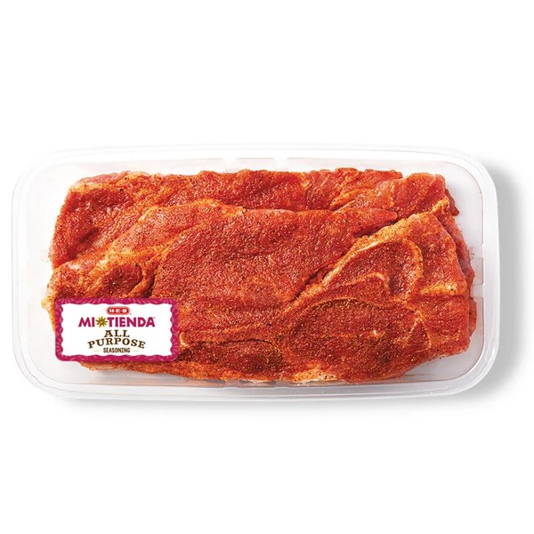 H-E-B Mi Tienda Seasoned Bone-in Pork Butt Steaks – All Purpose – Value Pack: $9.98 - $8.73