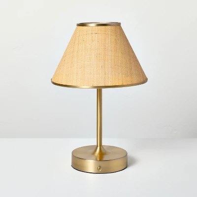 Hearth & Hand Woven Portable Table Lamp - $40
