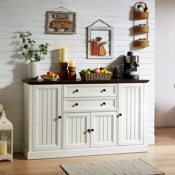 Sincido Fluted Sideboard Accent Cabinet - $129.99