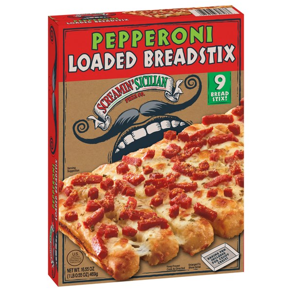 Screamin' Sicilian Pizza Co., Pepperoni Loaded Breadstix, 9Ct | $8.99 - $4.99