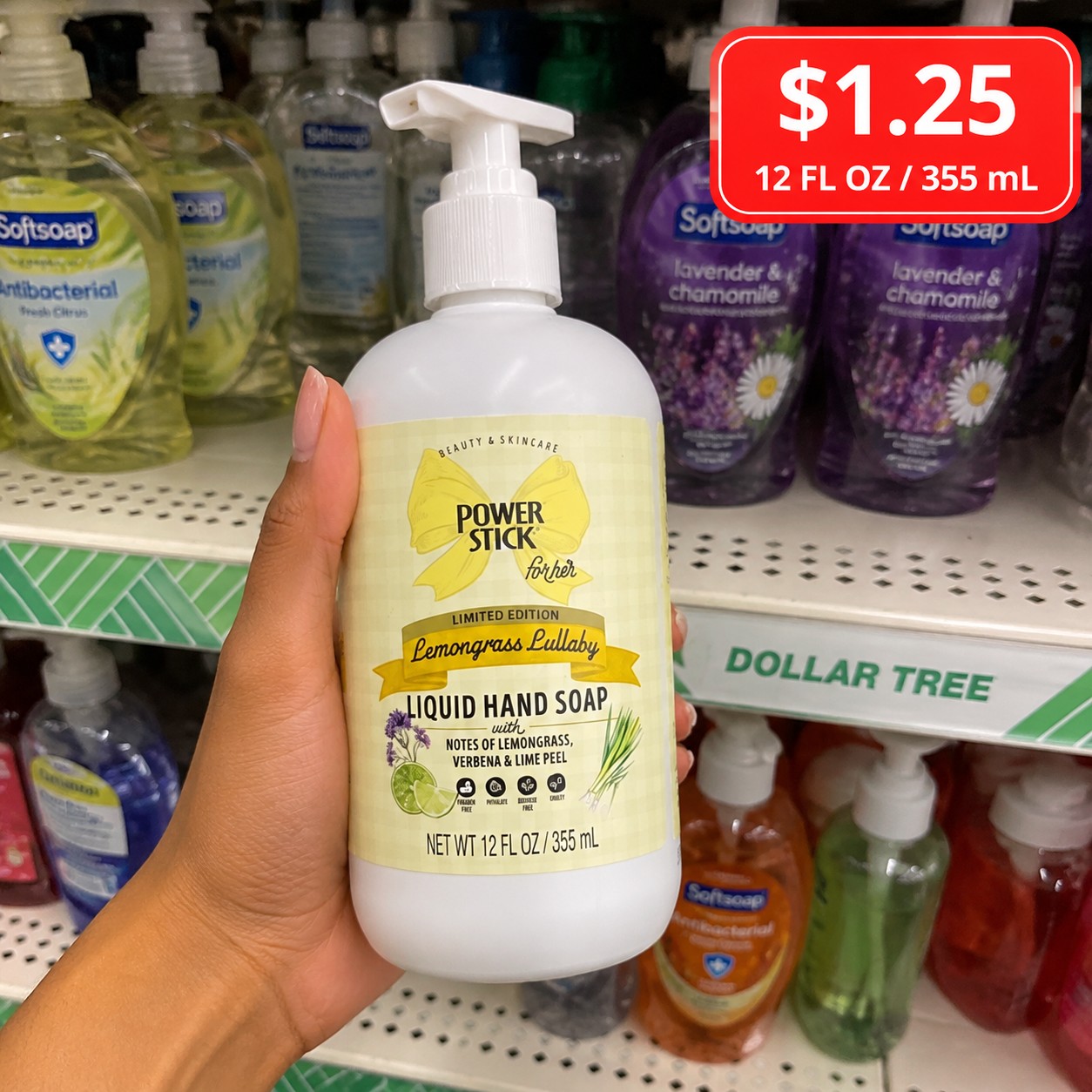 POWER STICK for her LIMITED EDITION Lemongrass Lullaby LIQUID HAND SOAP
