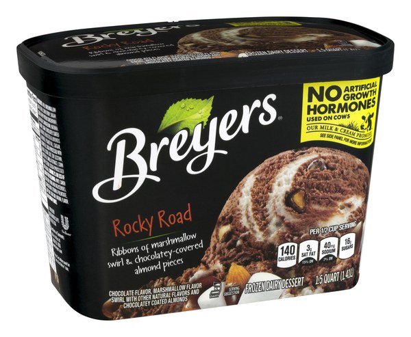 Breyers Rocky Road Frozen Dairy Dessert | $5.99 - Buy 1, Get 1 Free