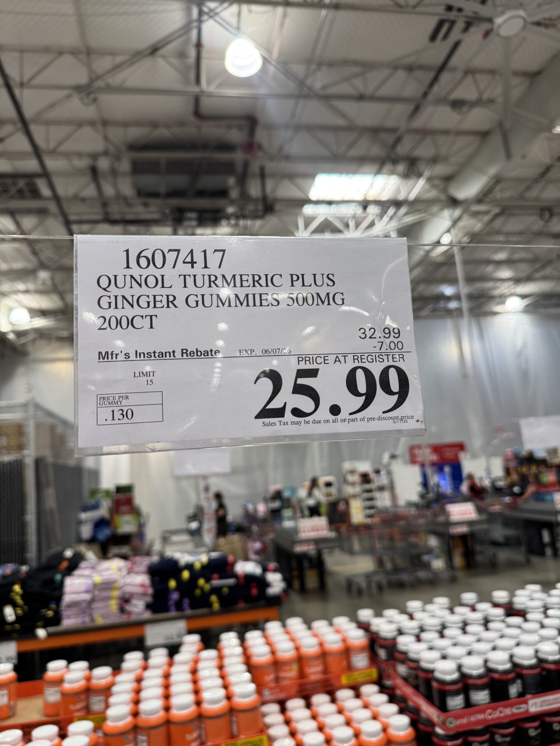 Qunol Turmeric + Ginger Gummies - price tag