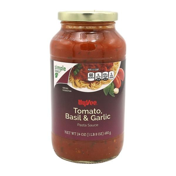 Hy-Vee Tomato Basil & Garlic Pasta Sauce | $1.99 - $1.28