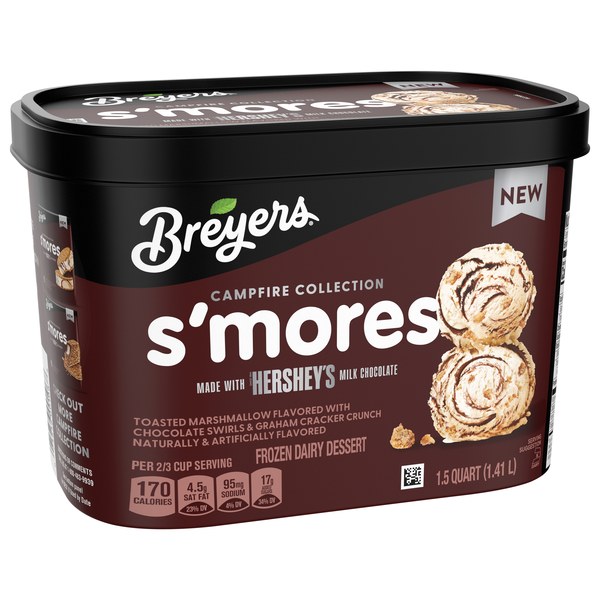 Breyers Frozen Dairy Dessert, S'Mores with Hershey's Milk Chocolate | $5.99 - Buy 1, Get 1 Free