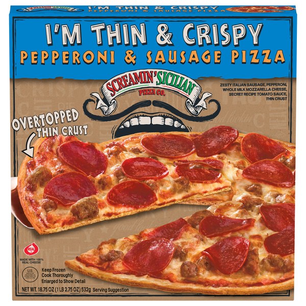 Screamin' Sicilian Pizza Co., Pepperoni & Sausage, I'M Thin & Crispy | $8.99 - $4.99