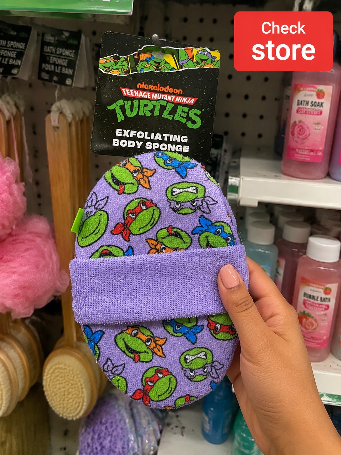 nickelodeon TEENAGE MUTANT NINJA TURTLES EXFOLIATING BODY SPONGE
