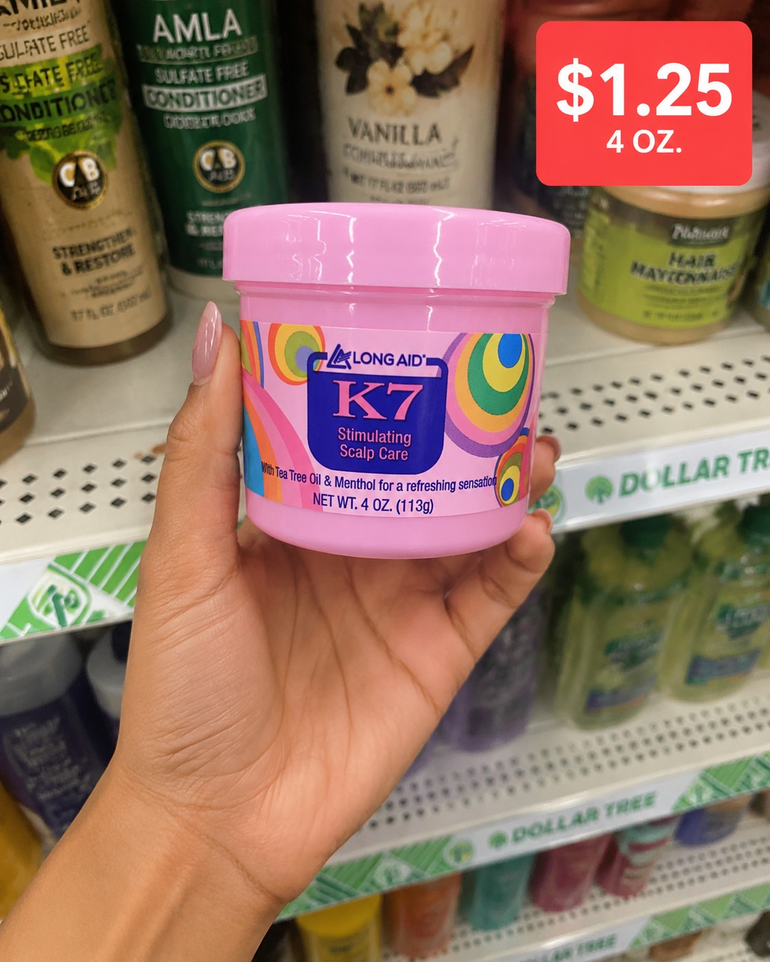 LONG AID K7 Stimulating Scalp Care With Tea Tree Oil & Menthol