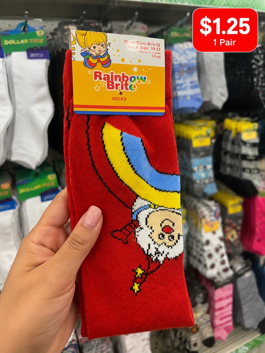 Rainbow Brite SOCKS