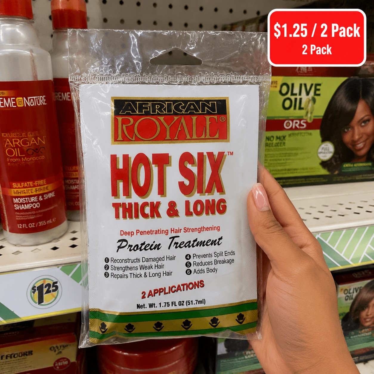 AFRICAN ROYAL HOT SIX THICK & LONG Protein Treatment