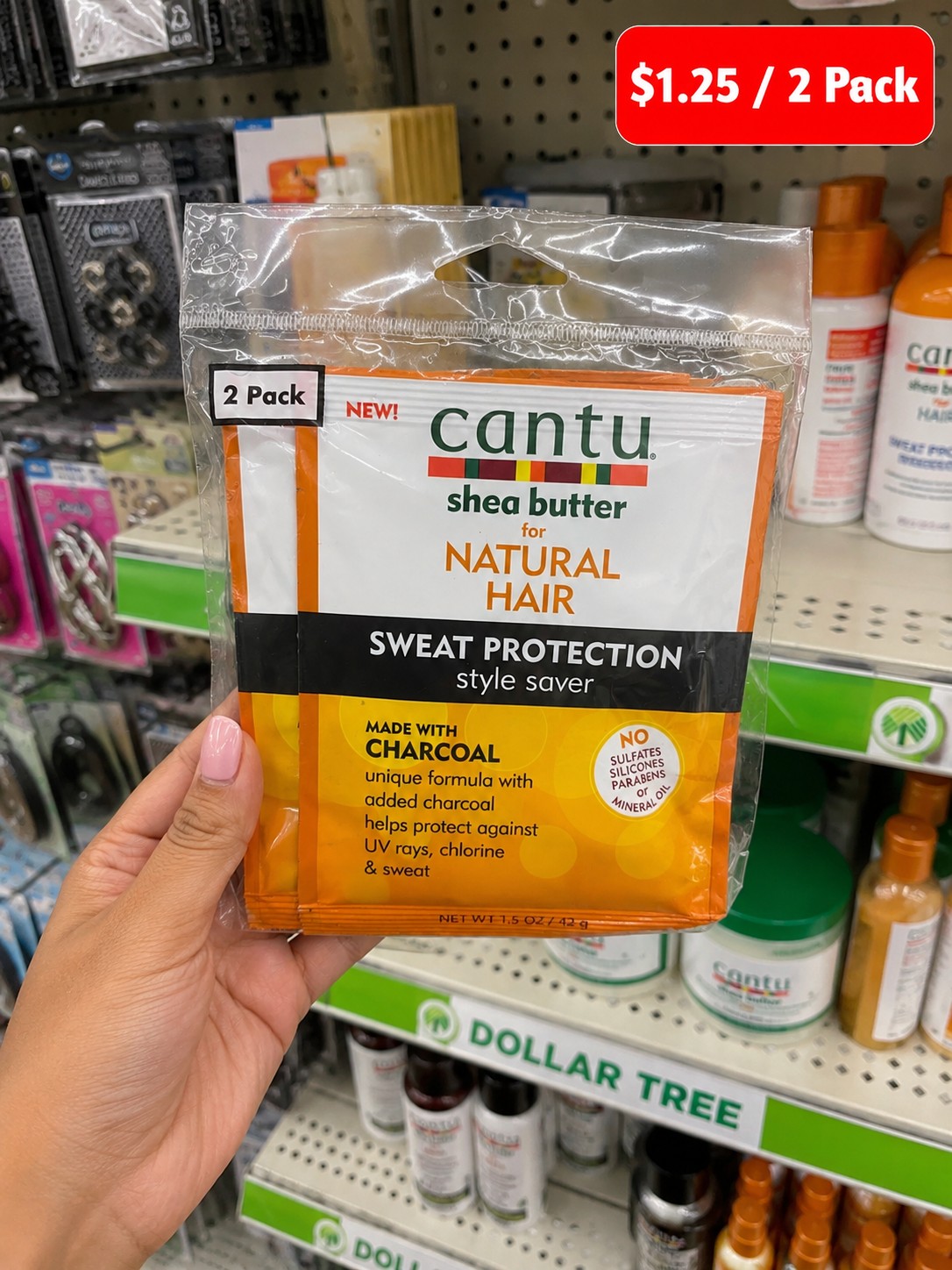 Cantu Shea Butter for Natural Hair Sweat Protection Style Saver