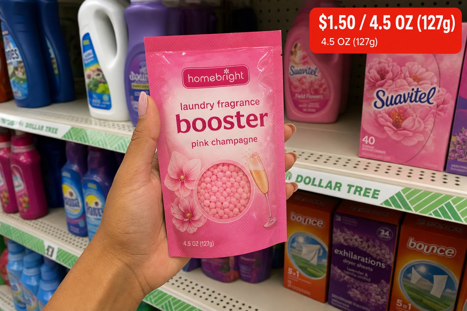 Homebright Laundry Fragrance Booster Pink Champagne