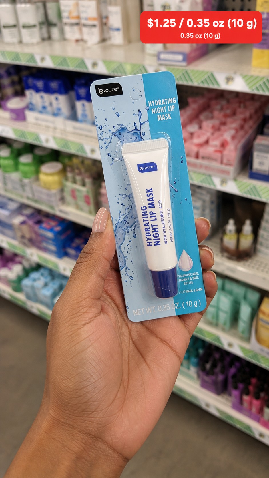 b.pure HYDRATING NIGHT LIP MASK WITH HYALURONIC ACID