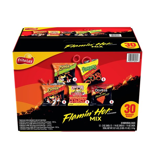 Frito-Lay Flamin' Hot Variety Pack (30-pack) — $18.48 (Exp: 05/31/26)