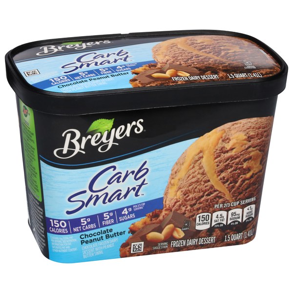 Breyers Frozen Dairy Dessert, Carb Smart, Chocolate Peanut Butter | $5.99 - Buy 1, Get 1 Free