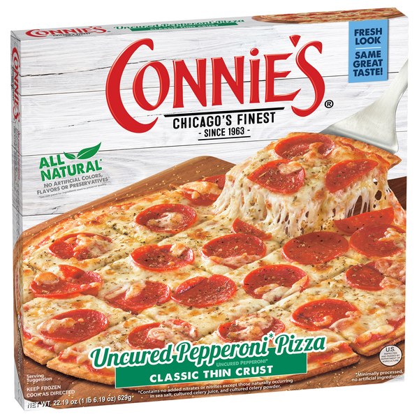 Connie's Classic Thin Crust Uncured Pepperoni Pizza 22.19 oz | $8.99 - $4.99
