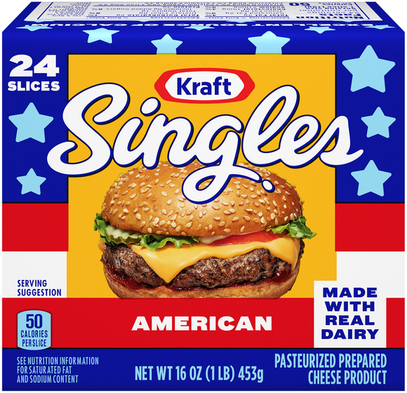 Kraft Singles American Cheese Slices - 24 ct