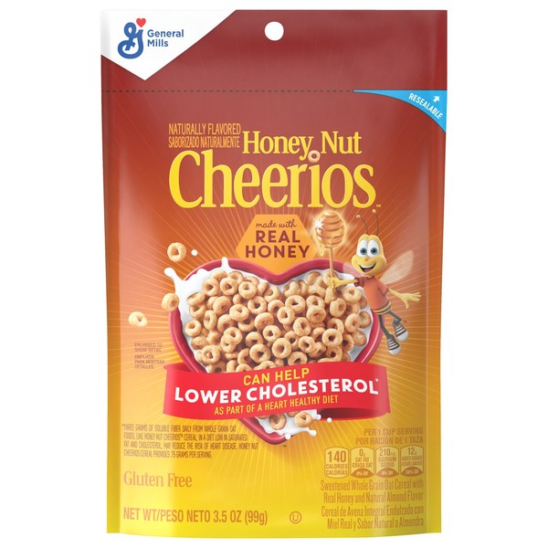 Honey Nut Cheerios or Similar Whole-Grain Cereal - $1.25