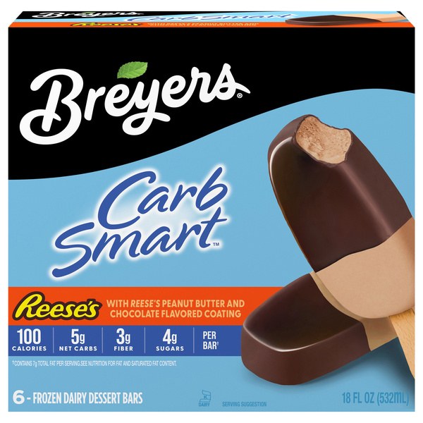 Breyers Carb Smart Reese's Ice Cream Bars 6Ct | $6.99 - Buy 1, Get 1 Free