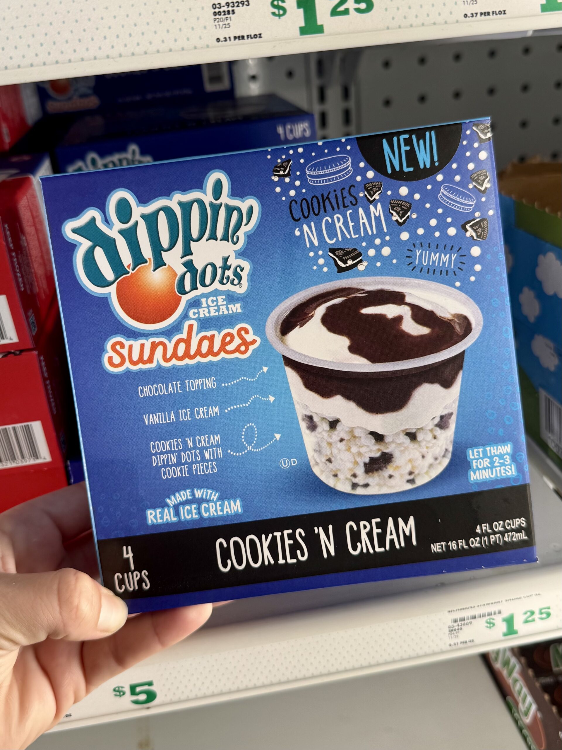 Dippin' Dots Ice Cream Sundaes - in store