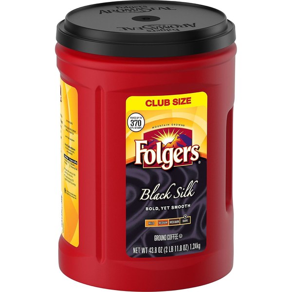 Folgers Colombian & Black Silk Coffee (40.3 oz) | Before: $22.48 | Now: $18.48