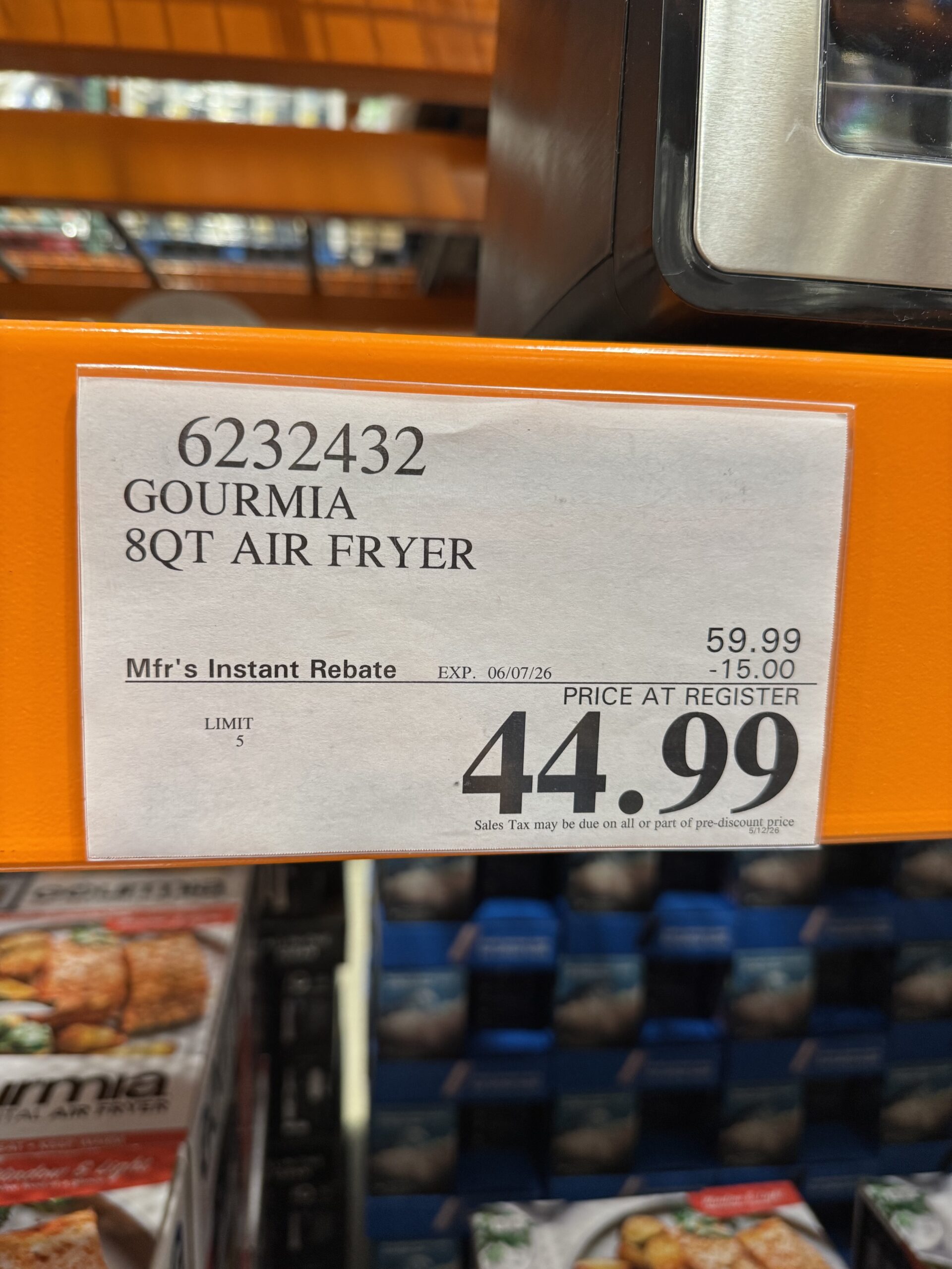 Gourmia 8-QT Digital Air Fryer - price tag