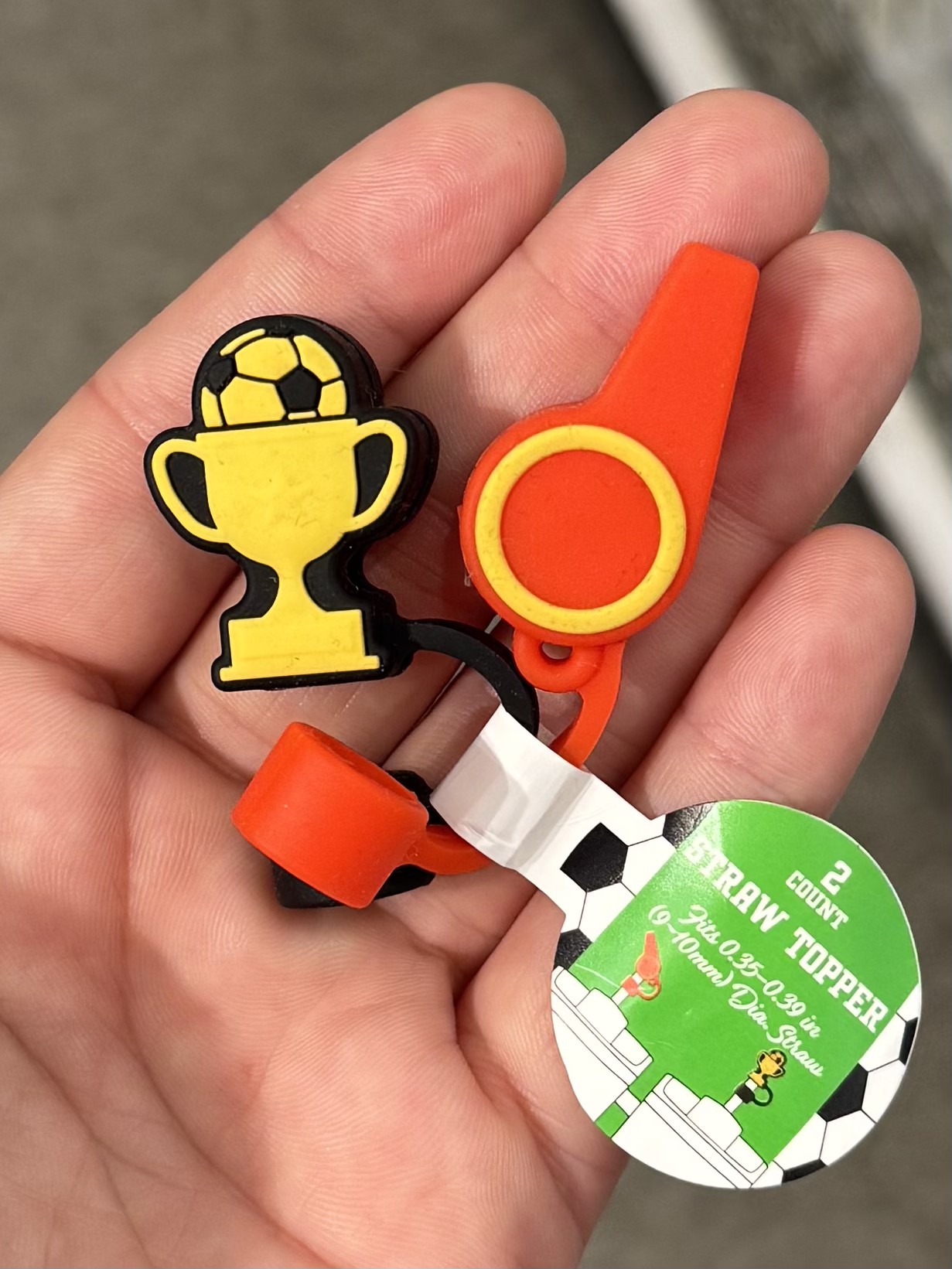 Soccer Straw Toppers - in store