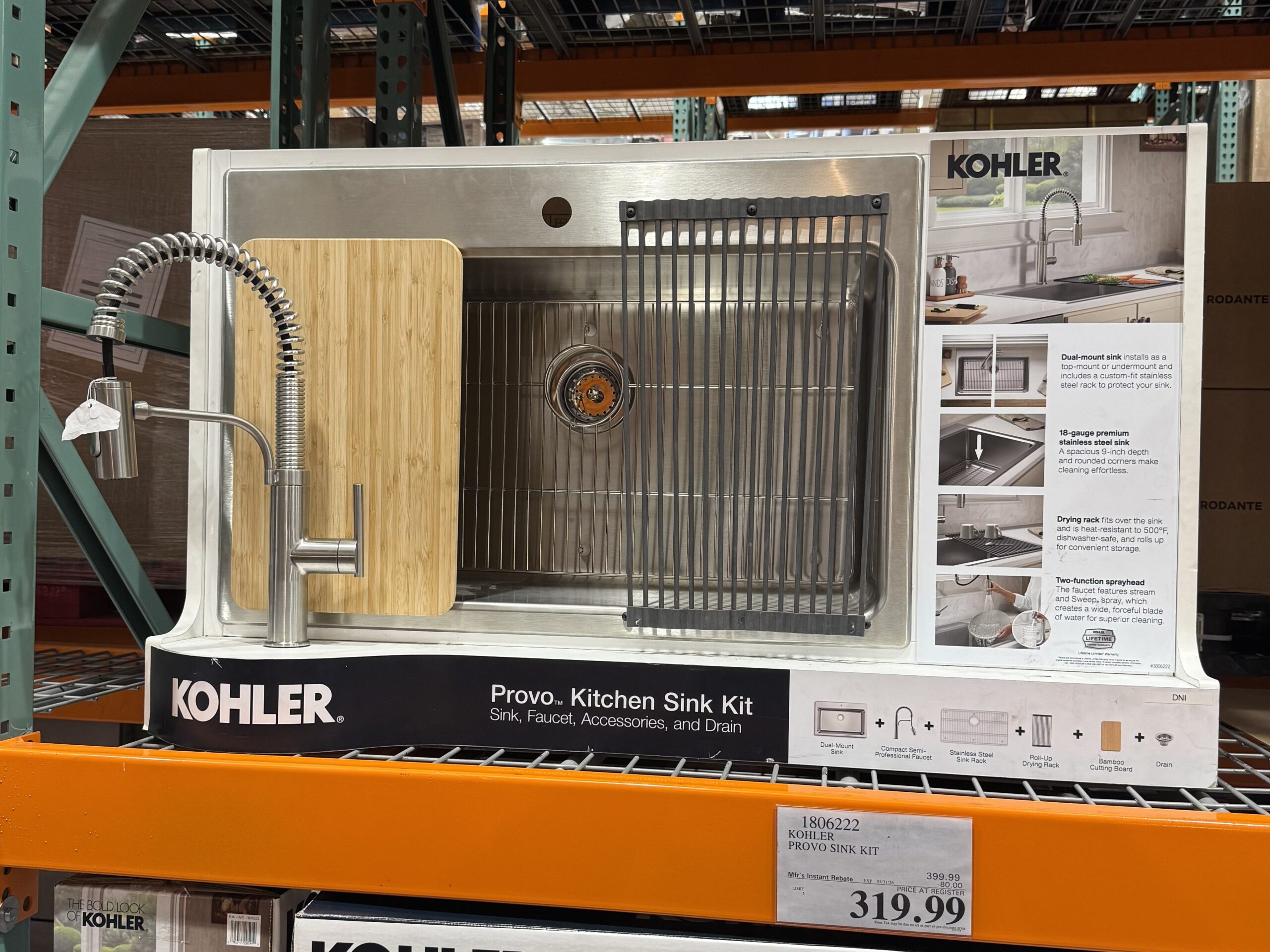 Kohler Provo Kitchen Sink Kit