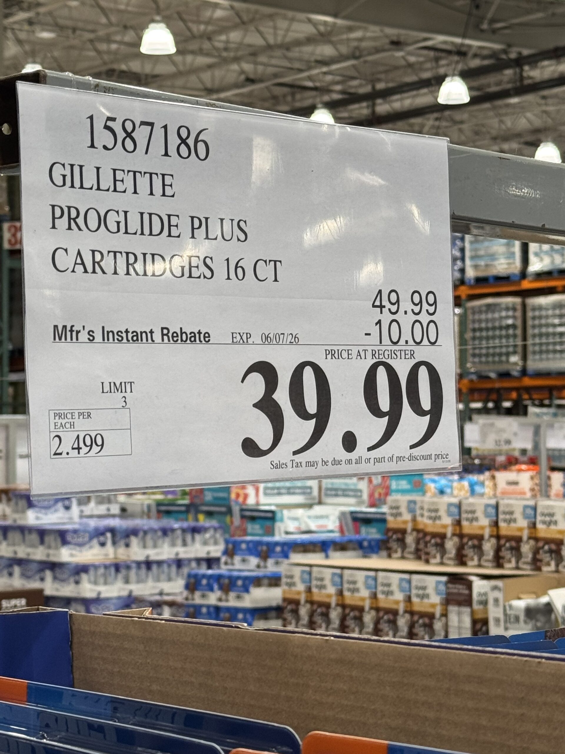 Gillette ProGlide 5 Plus - price tag