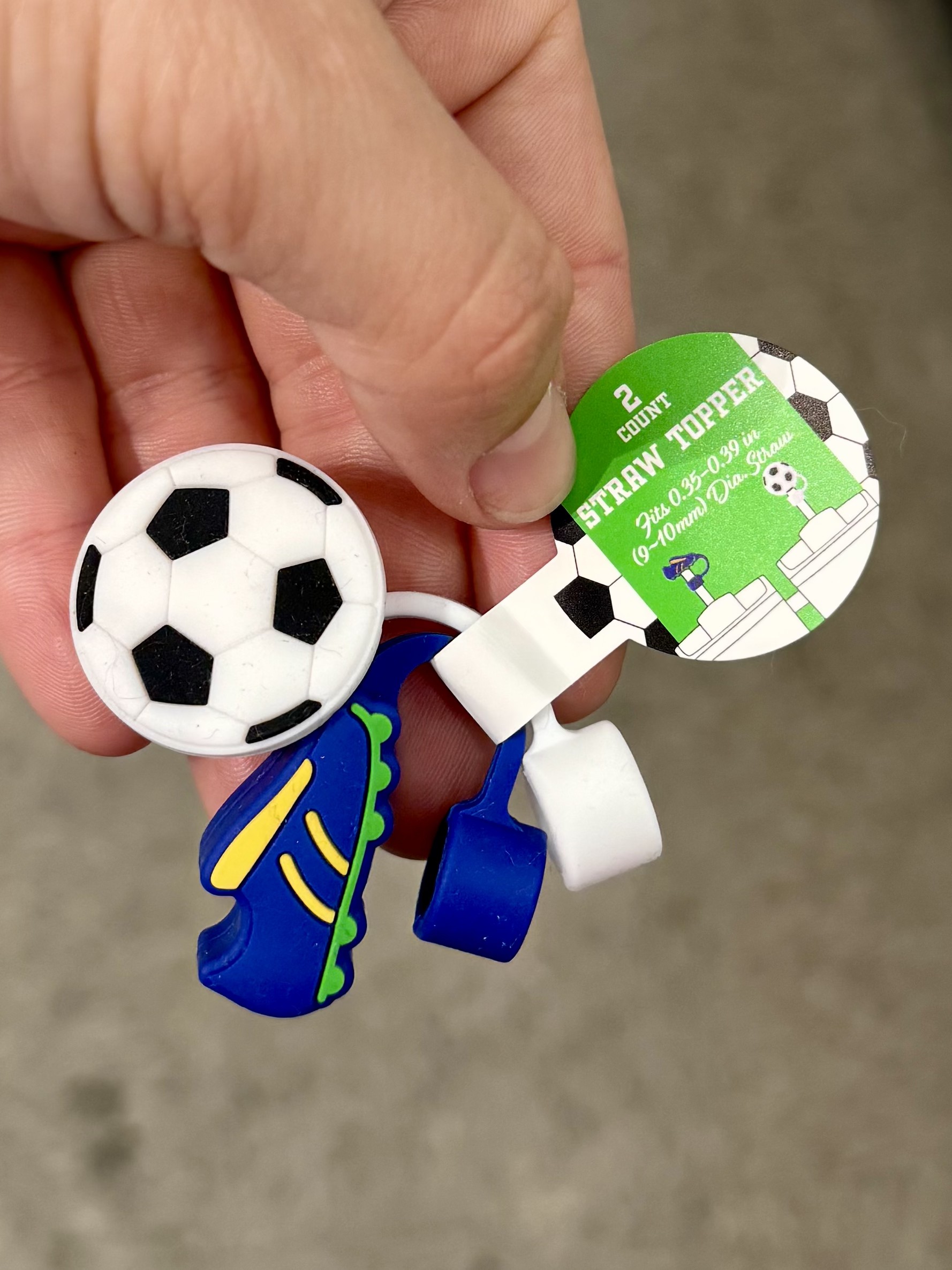 Soccer Straw Toppers - in store