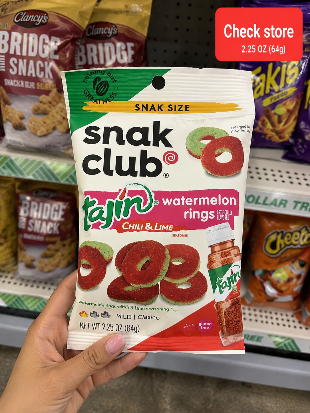 Snak Club Tajin watermelon rings CHILI & LIME
