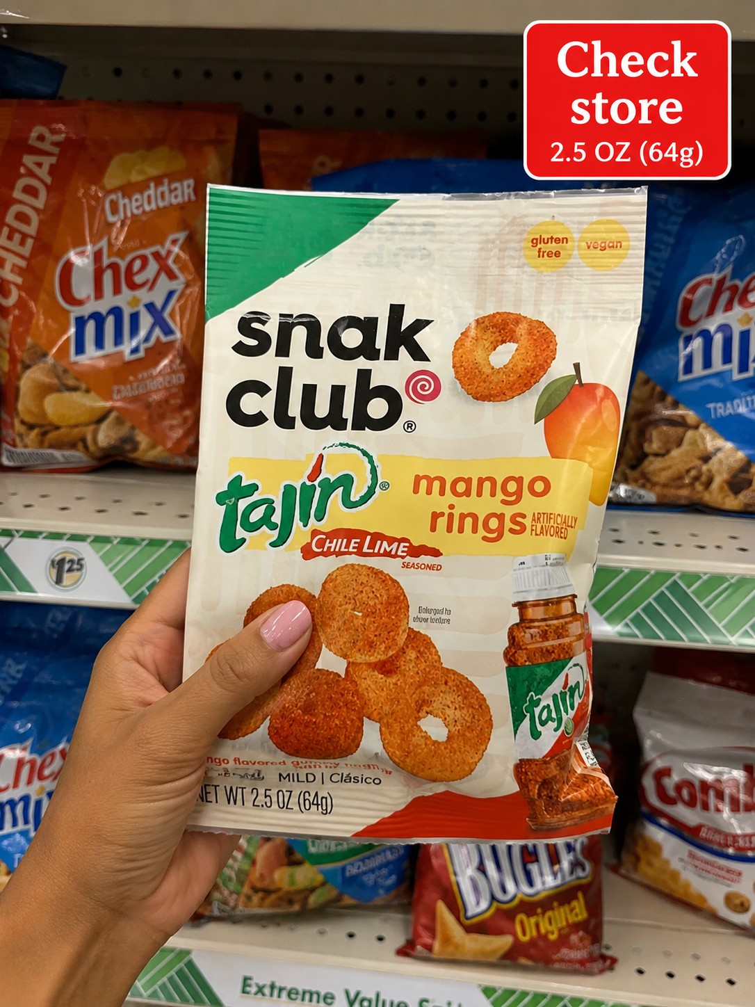 Snak Club Tajin mango rings CHILE LIME