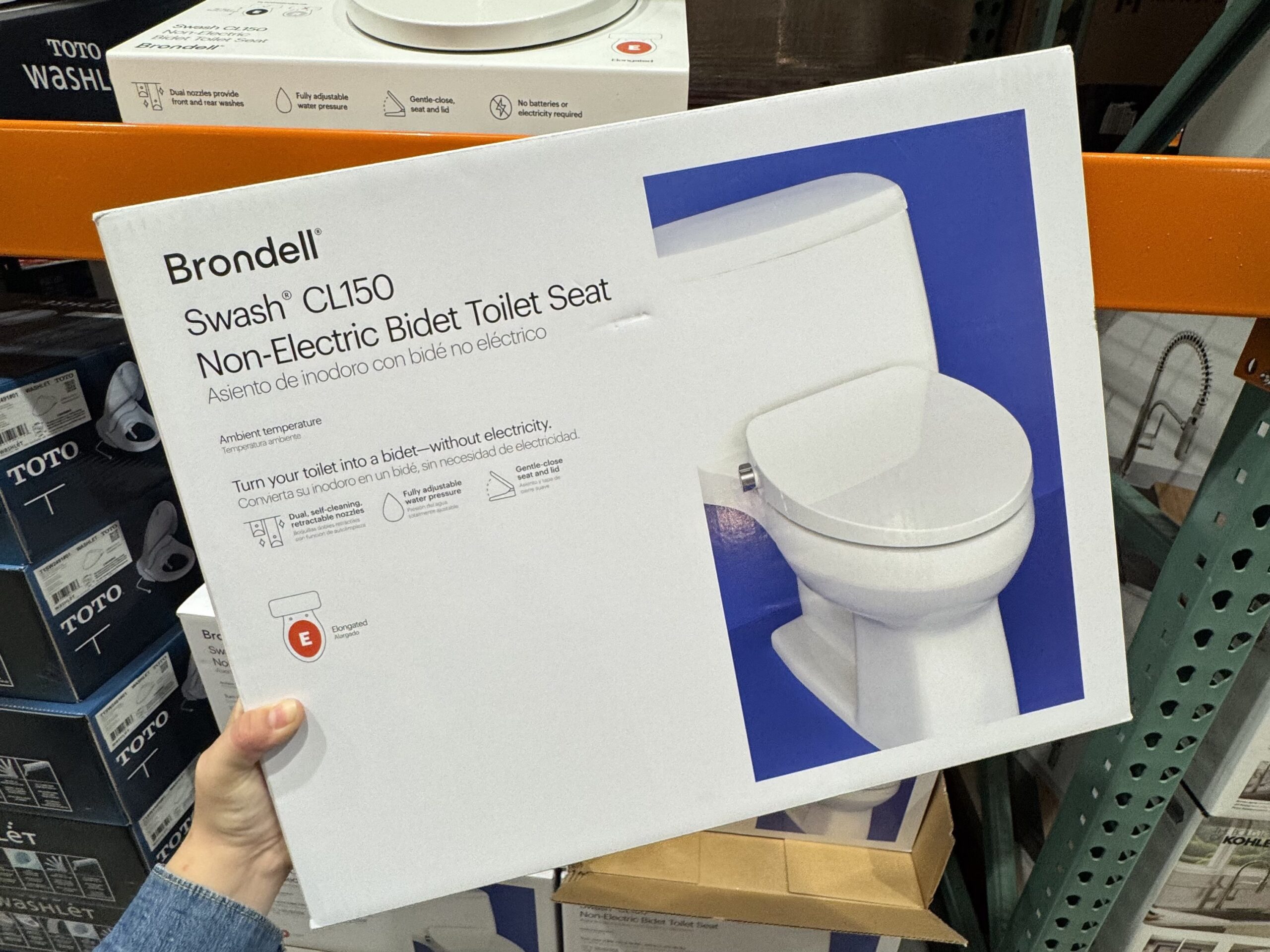 Brondell Swash CL150 Non-Electric Bidet Seat