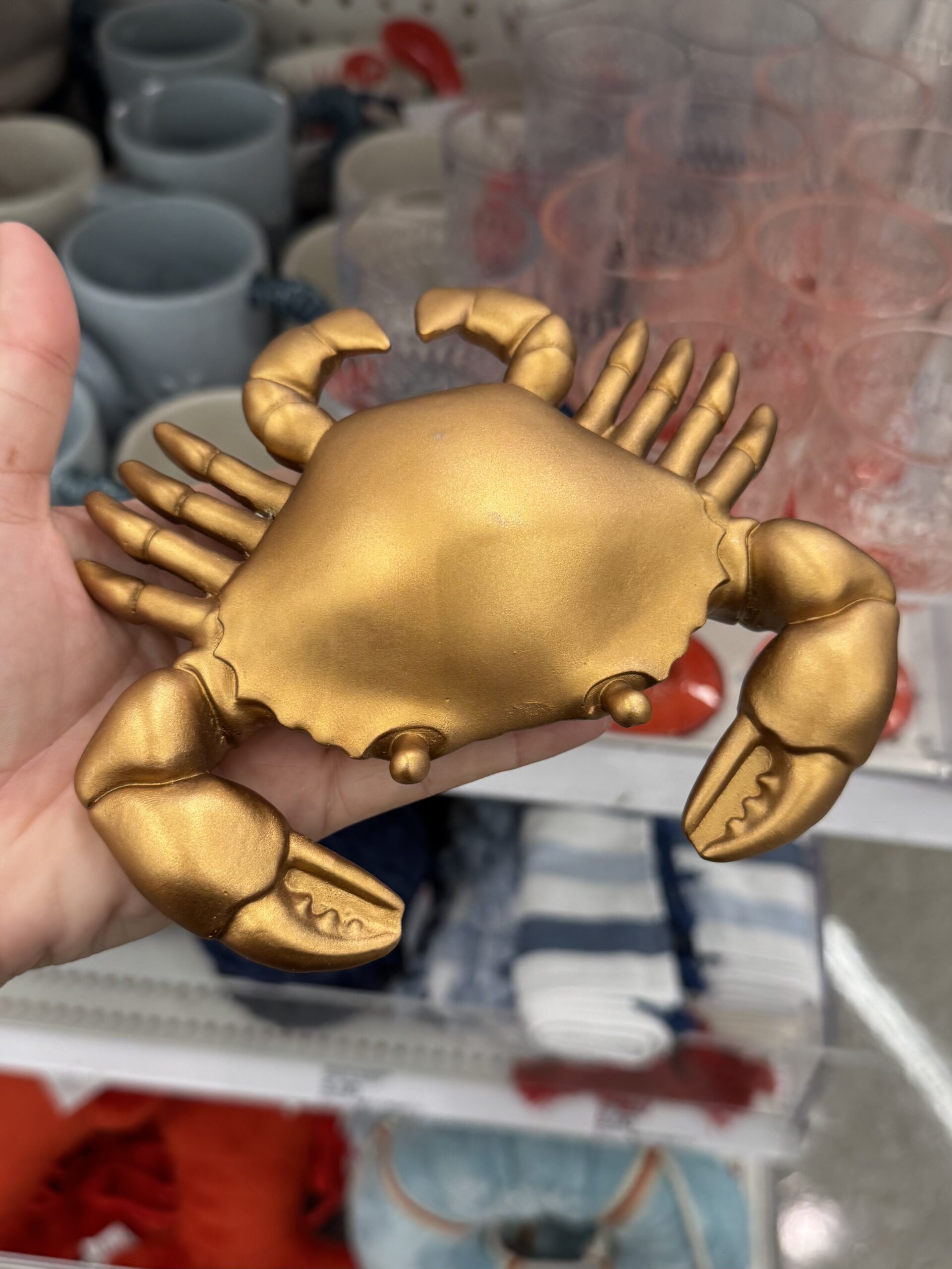 Gallerie II Gold Crab Figurine - in store