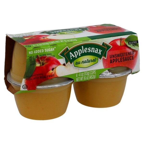 Unsweetened Applesauce Pouches or Jars - $1.25