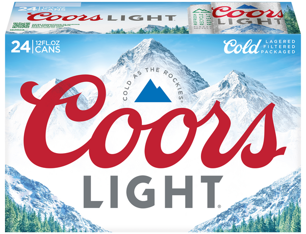 Coors Light Lager Beer - 24 pk