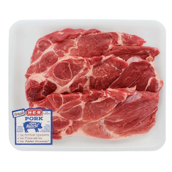 H-E-B Boneless Pork Steaks, Thick Cut - Value Pack: $10.10 - $8.75