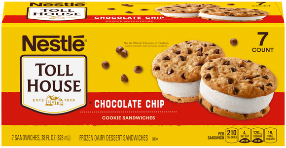 Nestle Toll House Chocolate Chip Dairy Dessert Cookie Sandwiches - 7 ct