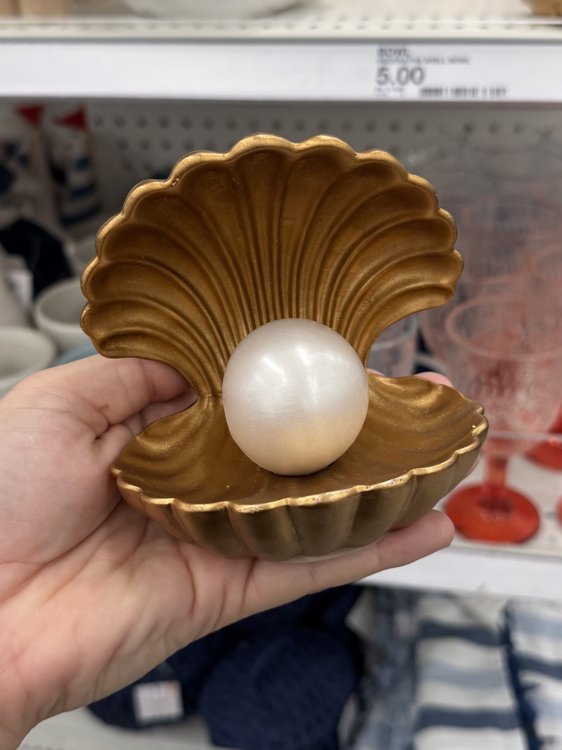 Decorative Clam Shell Bowl for Coffee Table Decor - in store