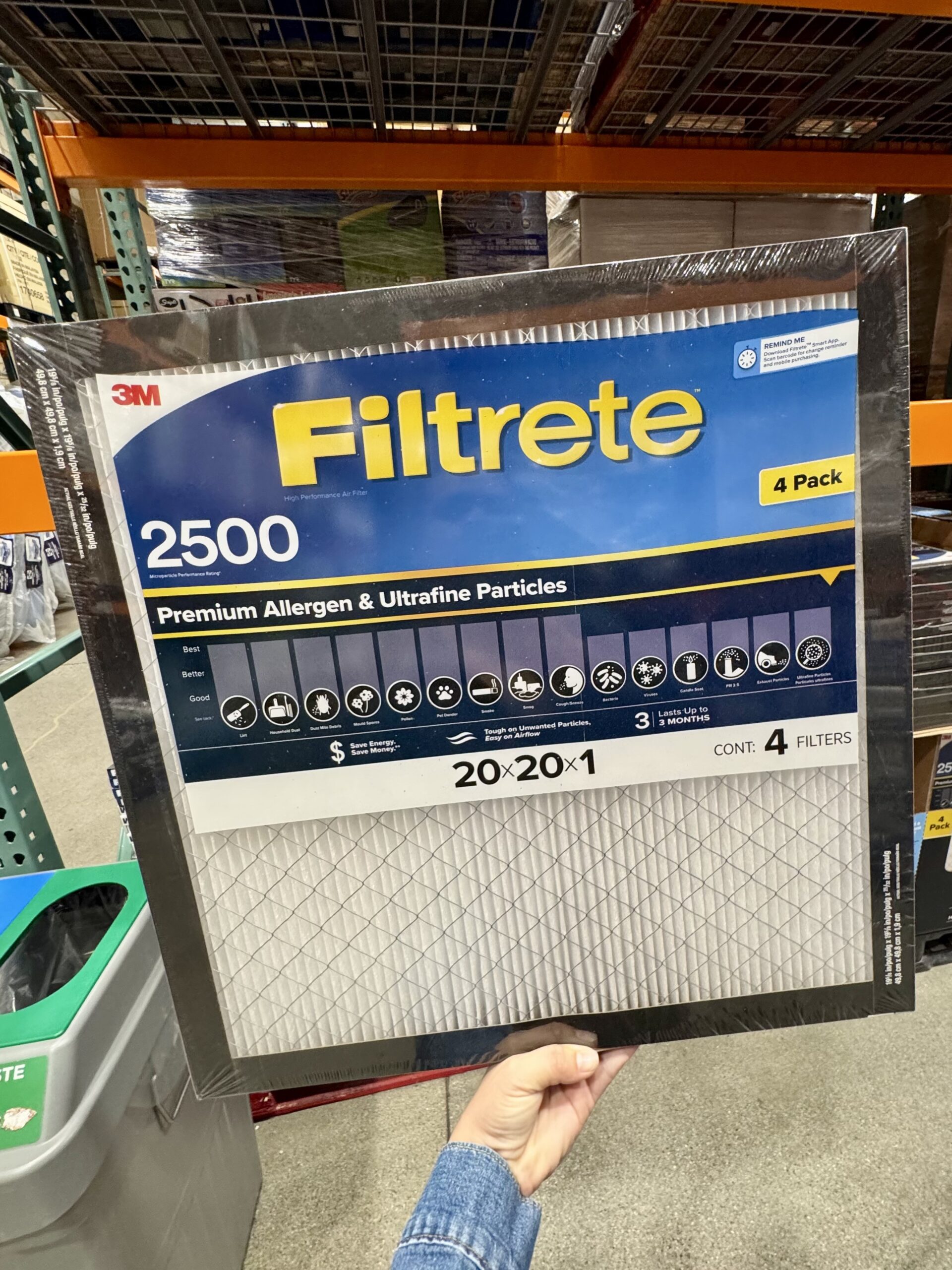 3M Filtrete 2500 Premium Allergen & Ultrafine Particles