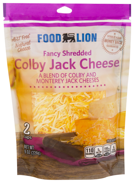 Food Lion Natural Fancy Shredded Colby Jack Cheese