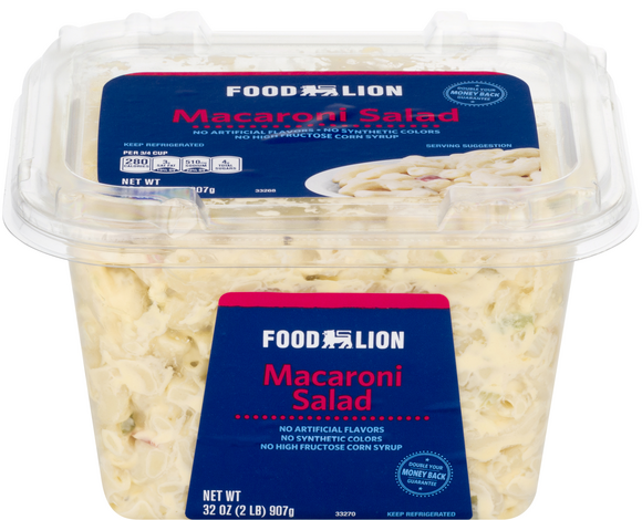 Food Lion Deli Macaroni Salad