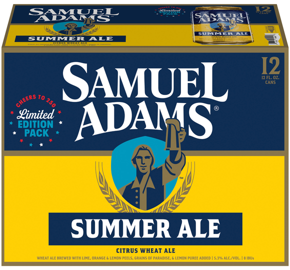 Samuel Adams Summer Ale Citrus Wheat Ale Beer -12 pk