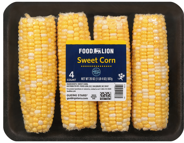 Food Lion Sweet Corn - 4 ct